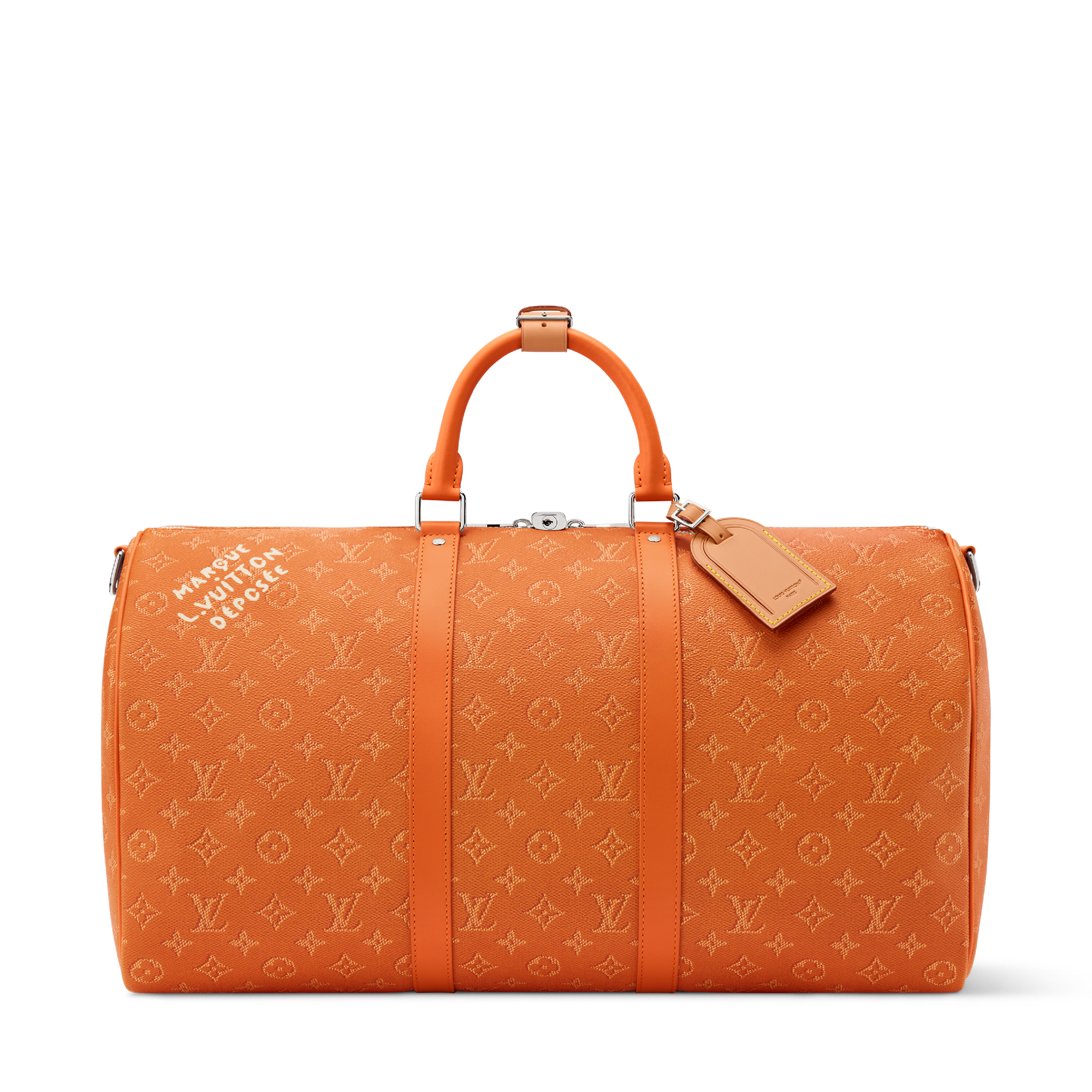 LOUIS VUITTON オレンジ ケース Louis Vuitton Taiga Taigarama Orange Monogram Logo Pocket